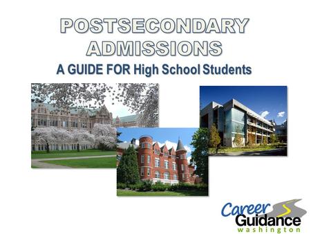 HUSKY OR COUGAR OR…? ►Washington State has six four- year public colleges: o University of Washington o Washington State University o Western Washington.