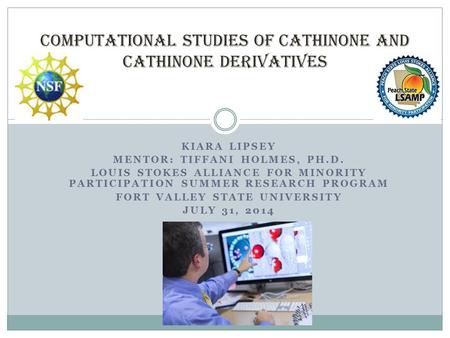 KIARA LIPSEY MENTOR: TIFFANI HOLMES, PH.D. LOUIS STOKES ALLIANCE FOR MINORITY PARTICIPATION SUMMER RESEARCH PROGRAM FORT VALLEY STATE UNIVERSITY JULY 31,