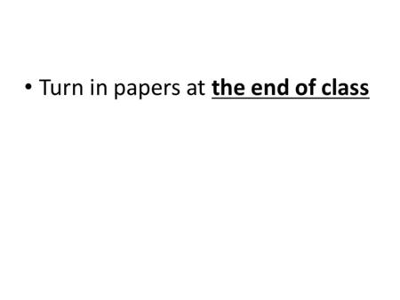 Turn in papers at the end of class. Violence and Liberation Poli 110DA 11 Decolonization is always a violent event.