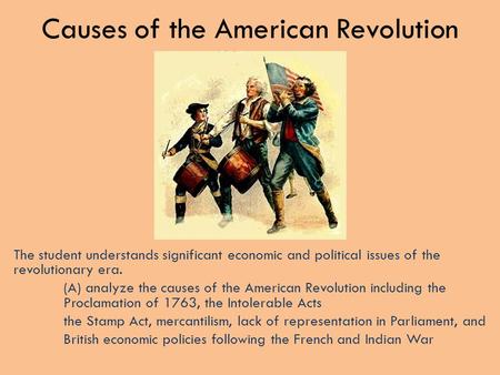 Causes of the American Revolution