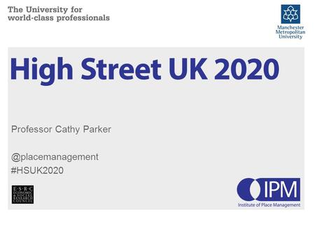 Professor Cathy #HSUK2020.