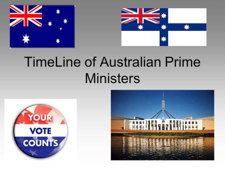 TimeLine of Australian Prime Ministers