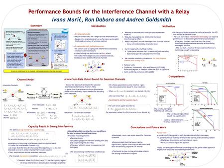 Relaying in networks with multiple sources has new aspects: 1. Relaying messages to one destination increases interference to others 2. Relays can jointly.