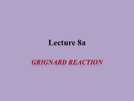 Lecture 8a. Introduction I Metal organic compounds have carbon in the compound but no direct metal-carbon bond i.e., sodium acetate Organometallic compounds.