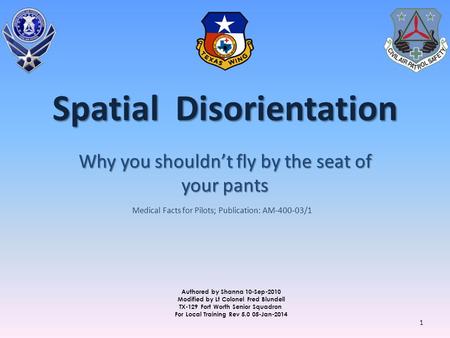 Spatial Disorientation