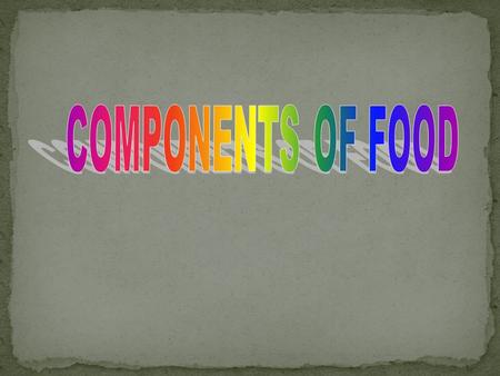 What is “Food” and what is “Nutrition”? Food is any edible material that supports growth, repair and maintenance of the body. Food also protects the body.