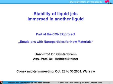 Stability of liquid jets immersed in another liquid