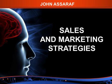 SALES AND MARKETING STRATEGIES