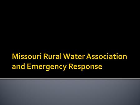  501 C-6 Not for profit,  950+ members.  Provides ON-SITE training and technical assistance.  MRWA was provider of:  Vulnerability Assessments, 