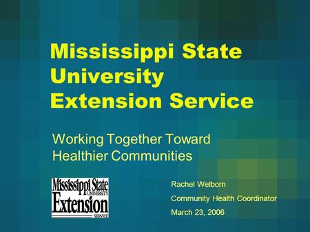 Mississippi State University Extension Service