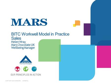 BITC Workwell Model in Practice Sales Helen Wray Mars Chocolate UK Wellbeing Manager 1 1.