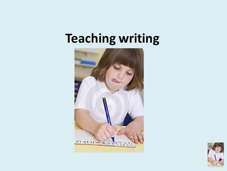 Teaching writing.