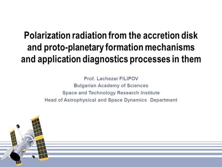 Head of Astrophysical and Space Dynamics Department