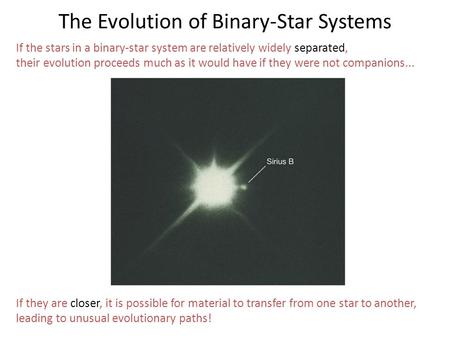 The Evolution of Binary-Star Systems