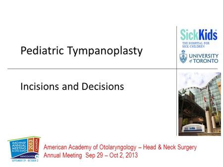 Pediatric Tympanoplasty