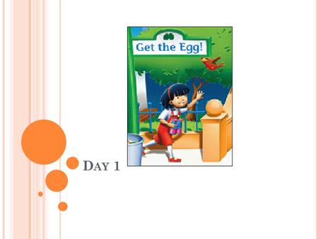 D AY 1 G ET T HE E GG U NIT 1 / D AY 1 The fox and her kit lived in a zoo. A man gave them food to eat. Do other wild animals eat this way too? Which.