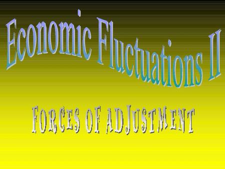 Goal: To develop a model of economic fluctuations Two key ideas: economic fluctuations are –(1) departures of real GDP from potential GDP –(2) caused.