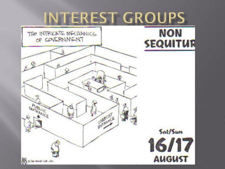 Interest Groups.