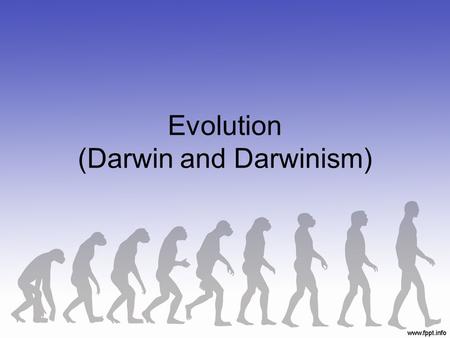 Evolution (Darwin and Darwinism)