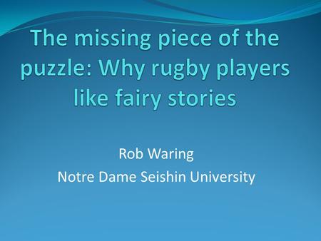 Rob Waring Notre Dame Seishin University. What do learners need to know? Learners need 7000-8000 word families to read native novels easily About 2000.