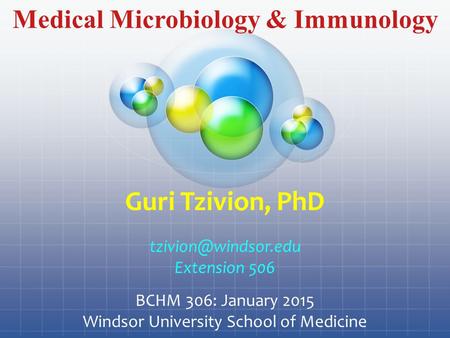 Medical Microbiology & Immunology