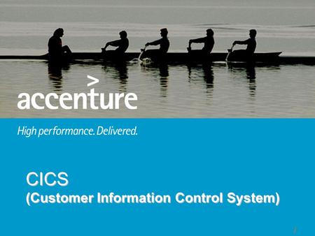 1 CICS (Customer Information Control System). 2 Table of Contents Introduction to CICS Basic Mapping Support Program Control File Processing Error Handling.