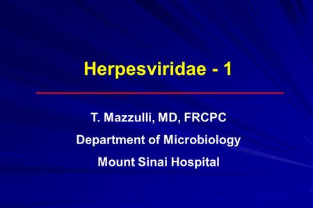 Department of Microbiology