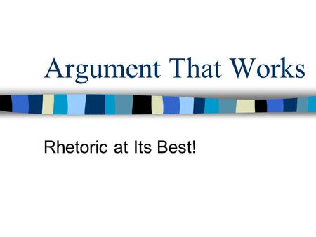 Argument That Works Rhetoric at Its Best!. DO NOT DO NOT Fall into a Fallacy BAD NEWS Logical Fallacies are BAD NEWS! –Avoid them at all costs! –They.