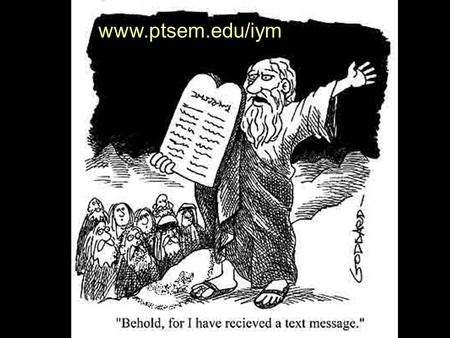 Www.ptsem.edu/iym. Name some kryptonite in your life or ministry: what undoes you?