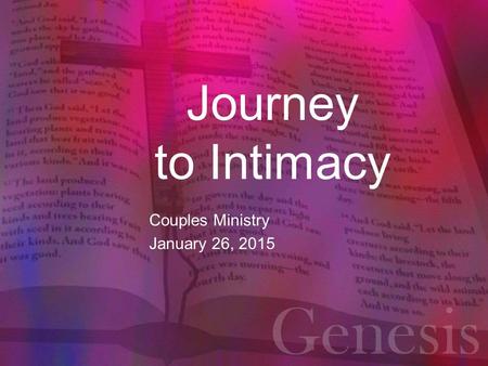 Couples Ministry January 26, 2015