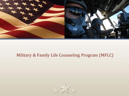 Military & Family Life Counseling Program (MFLC)