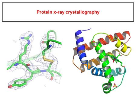 Protein x-ray crystallography