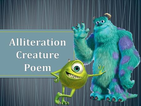 Alliteration Creature Poem