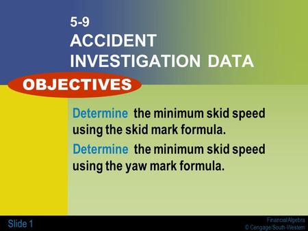 5-9 ACCIDENT INVESTIGATION DATA