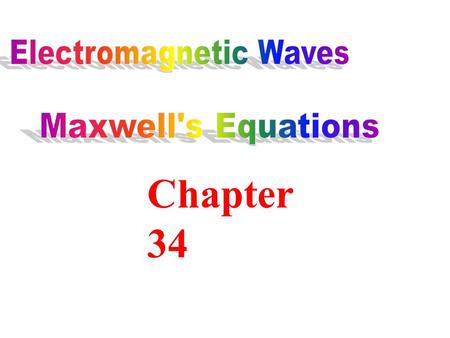 Electromagnetic Waves