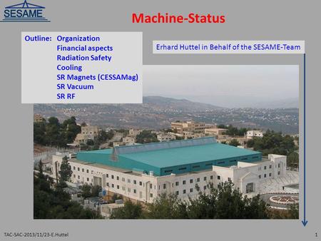 Machine-Status Outline: Organization Financial aspects