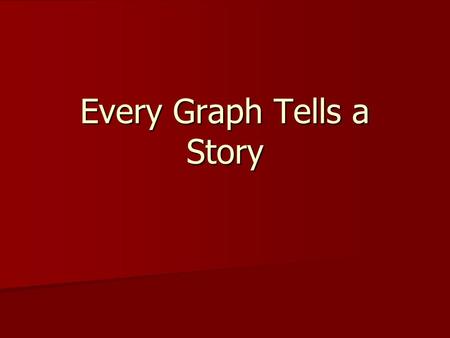 Every Graph Tells a Story. Interpret Graphs A function is a relationship between input and output values. In a function, there is exactly one output.