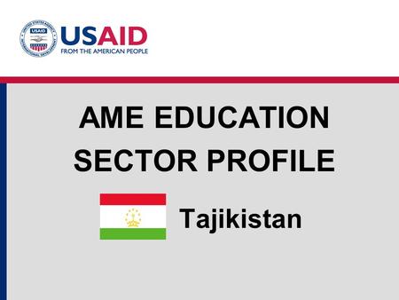 AME Education Sector Profile