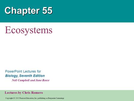 Chapter 55 Ecosystems.