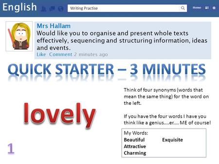 Quick Starter – 3 MINUTES