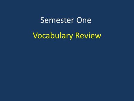 Semester One Vocabulary Review. The layer of gases surrounding the planet atmosphere.