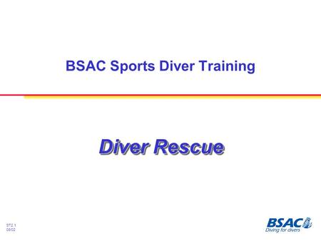 BSAC Sports Diver Training