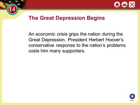 The Great Depression Begins