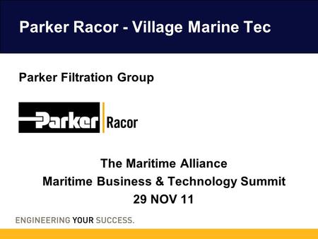 Parker Racor - Village Marine Tec