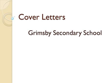 Grimsby Secondary School