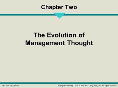 The Evolution of Management Thought