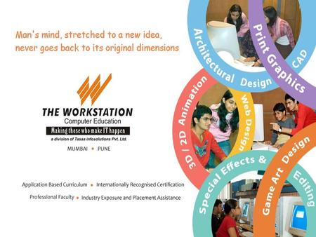 01 1.Established in Aug 1997 : Successfully trained 12000 plus students in the last 13 years! 2.Not only students, we have imparted training to many esteemed.