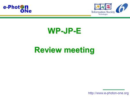 WP-JP-E Review meeting.