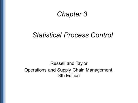 Statistical Process Control