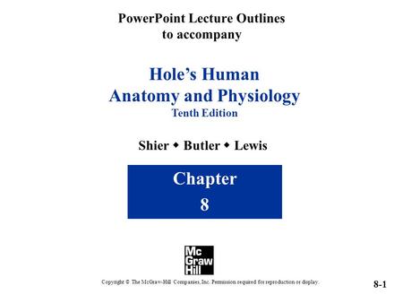 PowerPoint Lecture Outlines to accompany